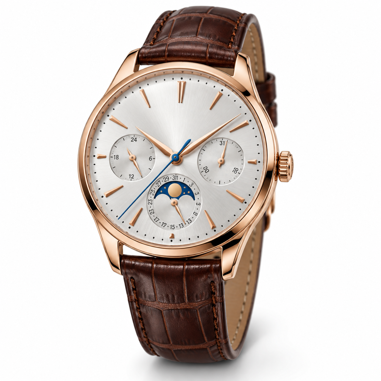 Master Ultra Thin Moon Perpetual – Oro Rosa / Blanco