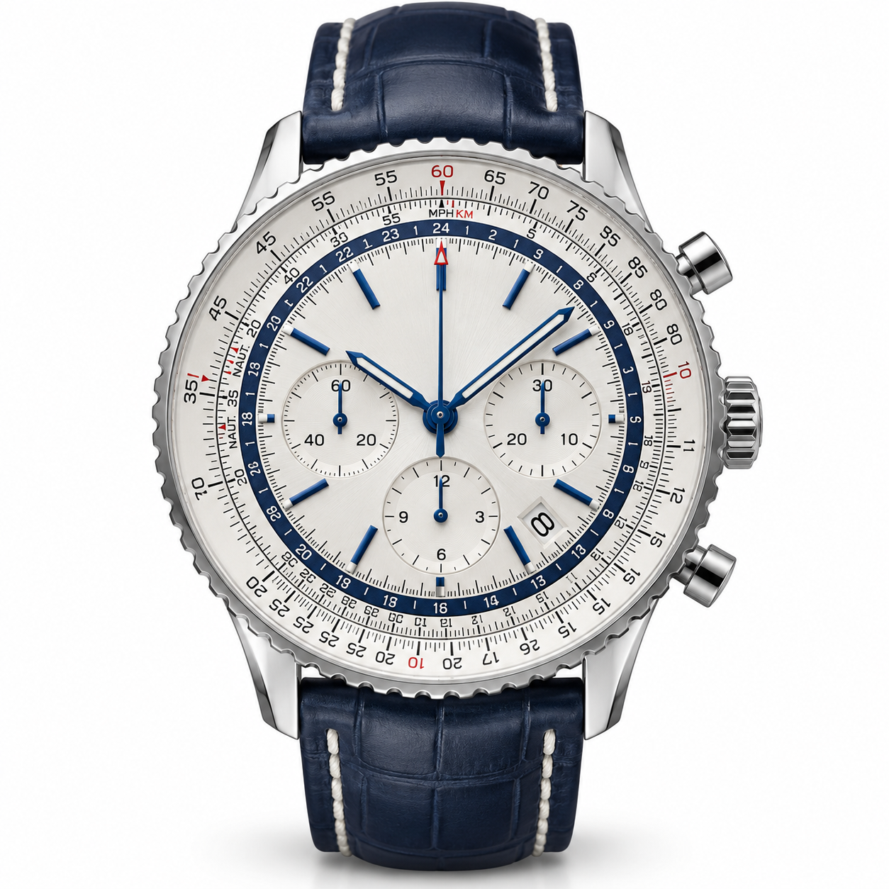 Navitimer B01 (Esfera Blanca y Detalles Azules)