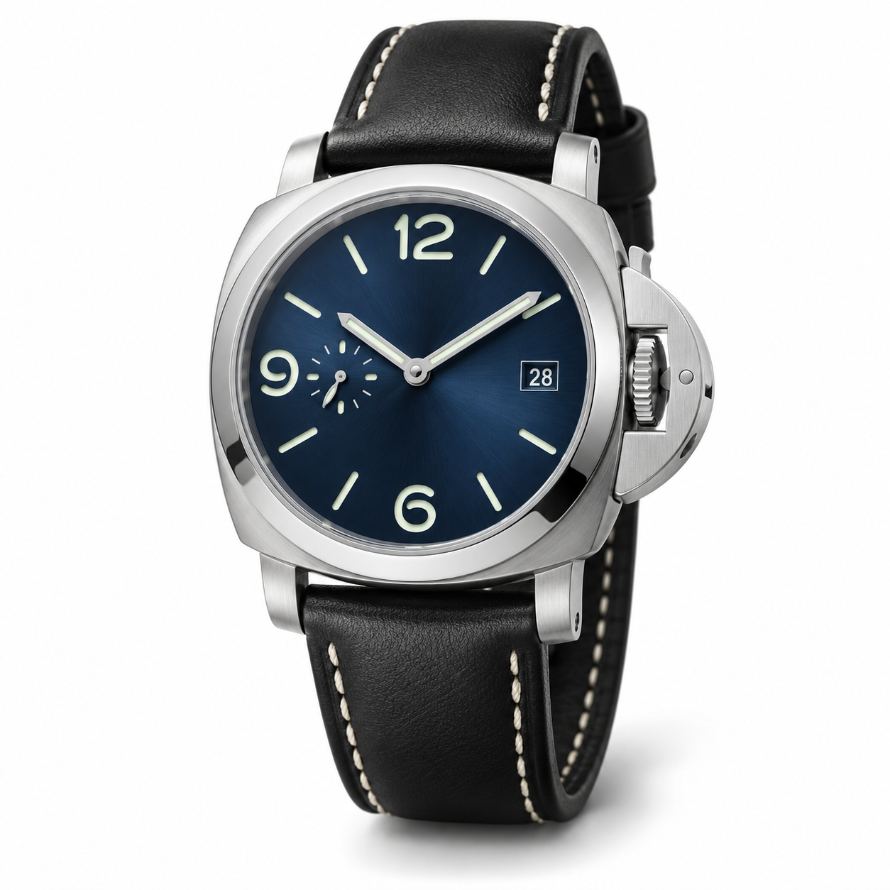 Luminor Marina 12H Cuero Negro